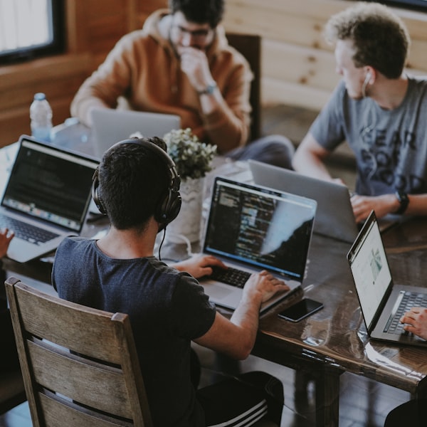Developers collaborating